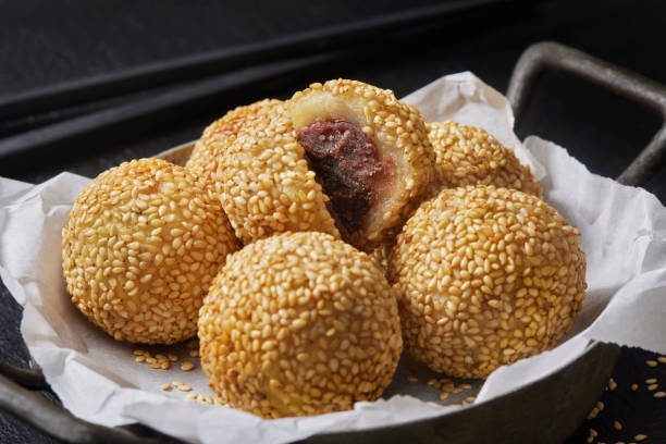 Sesame Balls with Red Bean Paste